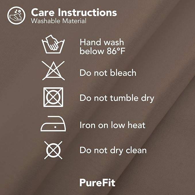 PureFit Outdoor Curtains for Patio Waterproof Weatherproof, UV Resistant Outside Curtains for Gazebo, Front Porch, Pergola, Sun Blocking Privacy Curtain, 120W x 95L inch, 1 Panel, Camel