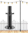 string light poles, 12 ft adjustable deck light, main product view