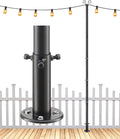 string light poles, 9.5 ft adjustable deck light, main product view