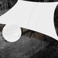 SUNNY GUARD Waterproof Sun Shade Sail 6' x 10' White Rectangle UV Block Sunshade for Backyard Yard Deck Patio Garden Outdoor Activities and Facility(Customized)