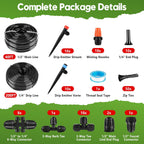 240ft drip irrigation system for garden, 2026 upgraded shown in use