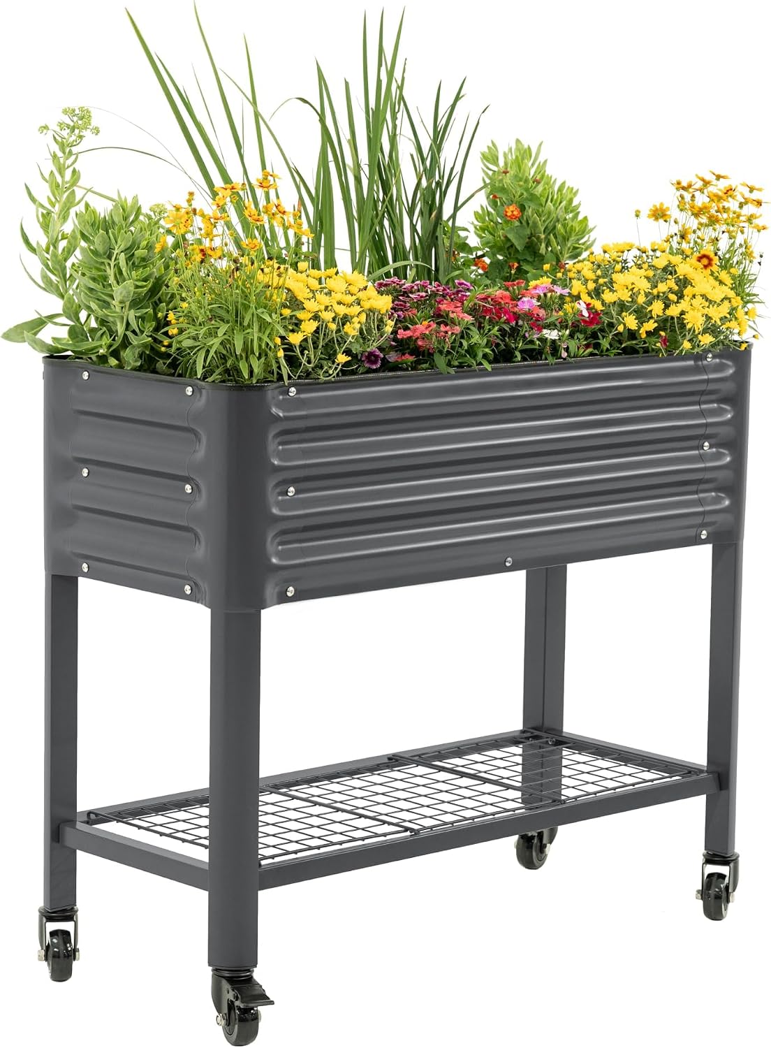 vego garden rolling elevated raised garden bed, 1.5', main product view