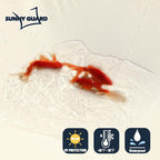 SUNNY GUARD Waterproof Sun Shade Sail 9' x 14' Cream Rectangle UV Block Sunshade for Backyard Yard Deck Patio Garden Outdoor Activities and Facility(Customized)