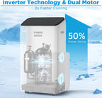 turbro greenland 14,000 btu inverter portable air conditioner, close-up detail