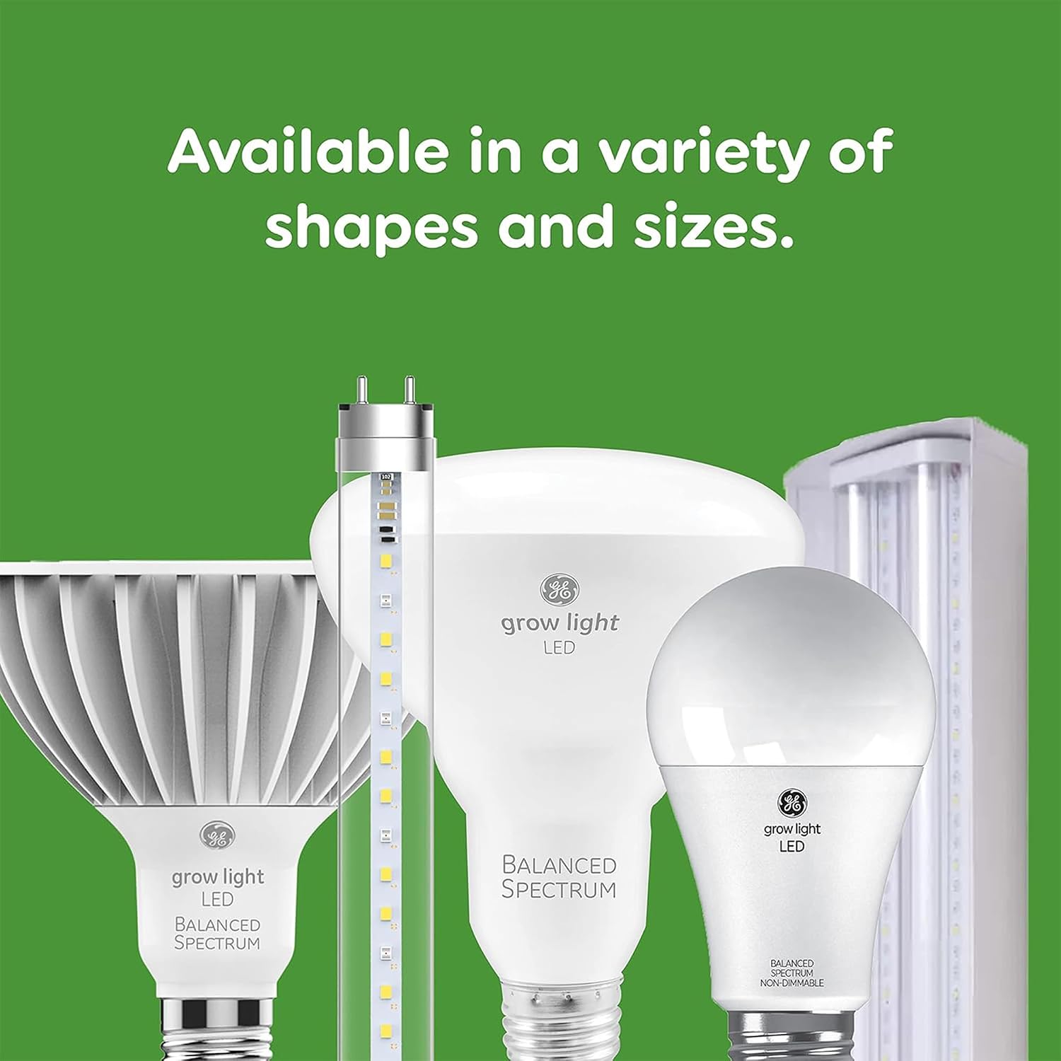 GE Grow Lights for Indoor Plants, BR30 Indoor Floodlight, 2 Pack | LED Light Bulbs for Flowers and Fruit, Advanced Red Light Spectrum, 25, 000 Hours Lifespan, 15 PPF, Packaging May Vary