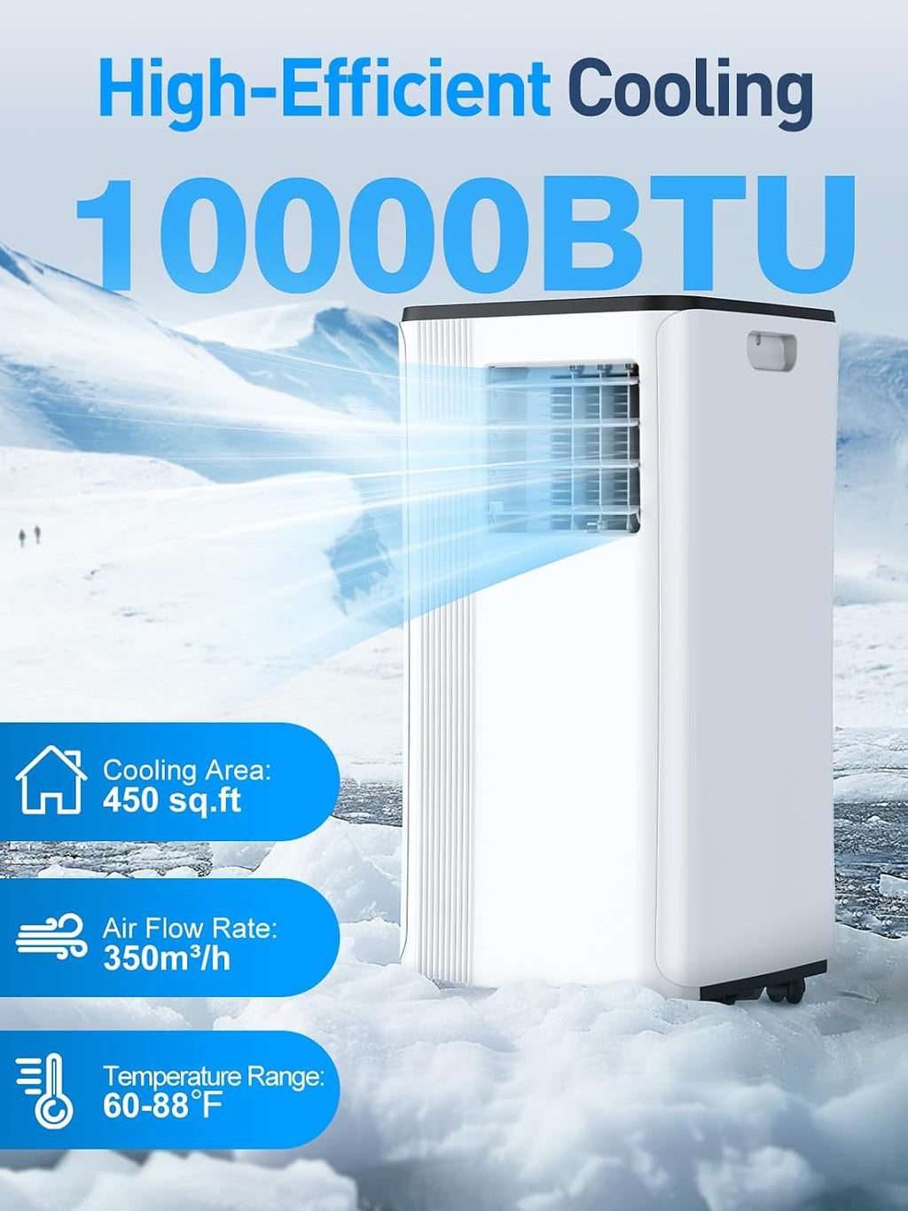 portable air conditioners - 2026 upgraded 10000 btu shown in use