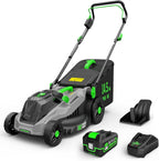 tiectown 40v 16" cordless electric lawn mower with, main product view