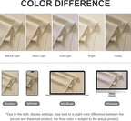 RYB HOME Extra Wide Outdoor Curtains for Patio Waterproof Heavy Duty Thermal Insulated in Summer Full Coverage Privacy for Porch, Cabana & Pergola, W100 x L95, Biscotti Beige, 1 Panel