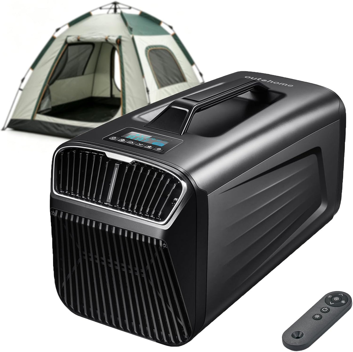 outohome portable camping air conditioner, 5200 btu tent, main product view