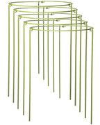 5-Pack Heavy Duty Plant Support Stakes, Metal Plant Ring Cages for Indoor Outdoor Plants, Adjustable Garden Stakes for Peonies, Monstera, Pothos, Hydrangea, Vines & Potted Plant (8" W x 14" H)