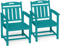 ciokea hdpe outdoor patio dining chairs set of, main product view