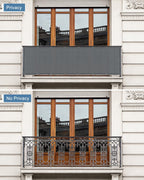 balcony privacy screen fence uv protection, customized 2.5'x6' shown in use