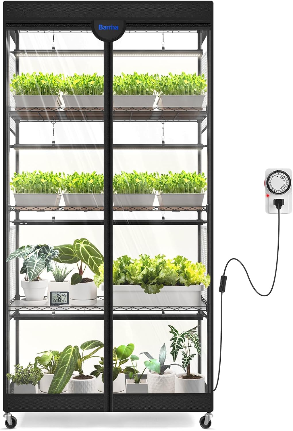 barrina lp900 indoor greenhouse with grow light, 5, main product view