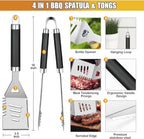 cifaisi 38pcs bbq tools grilling accessories set with, close-up detail