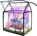 rifny plant terrarium with grow light, glass terrarium, main product view