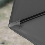 Sunnyglade 9Ft Patio Umbrella Outdoor Table Umbrella with 8 Sturdy Ribs (Dark Gray)