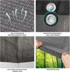90% Shade Cloth Sun Shade Fabric for Patio Garden Pergola Shade Cover Canopy with Gromments (Grey, 10X10 FT)