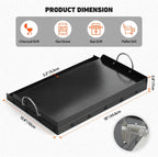 Onlyfire Universal BBQ Griddle with Handles for Most Grills, Ceramic Coated Non-stick Flat Top Griddle for Outdoor Cooking, 18"L x 12.6"W x 2.8"H " | Ceramic Coated Non-stick Flat Top Griddle for Outdoor Cooking