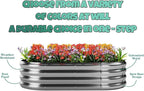 Galvanized Metal Planter Round Raised Garden Bed Kit for Gardening Outdoor，3x3x1ft Grow Garden Box Raised Flower Bed，Round Galvanized Planter Outdoor Large Metal Fire Pit Ring