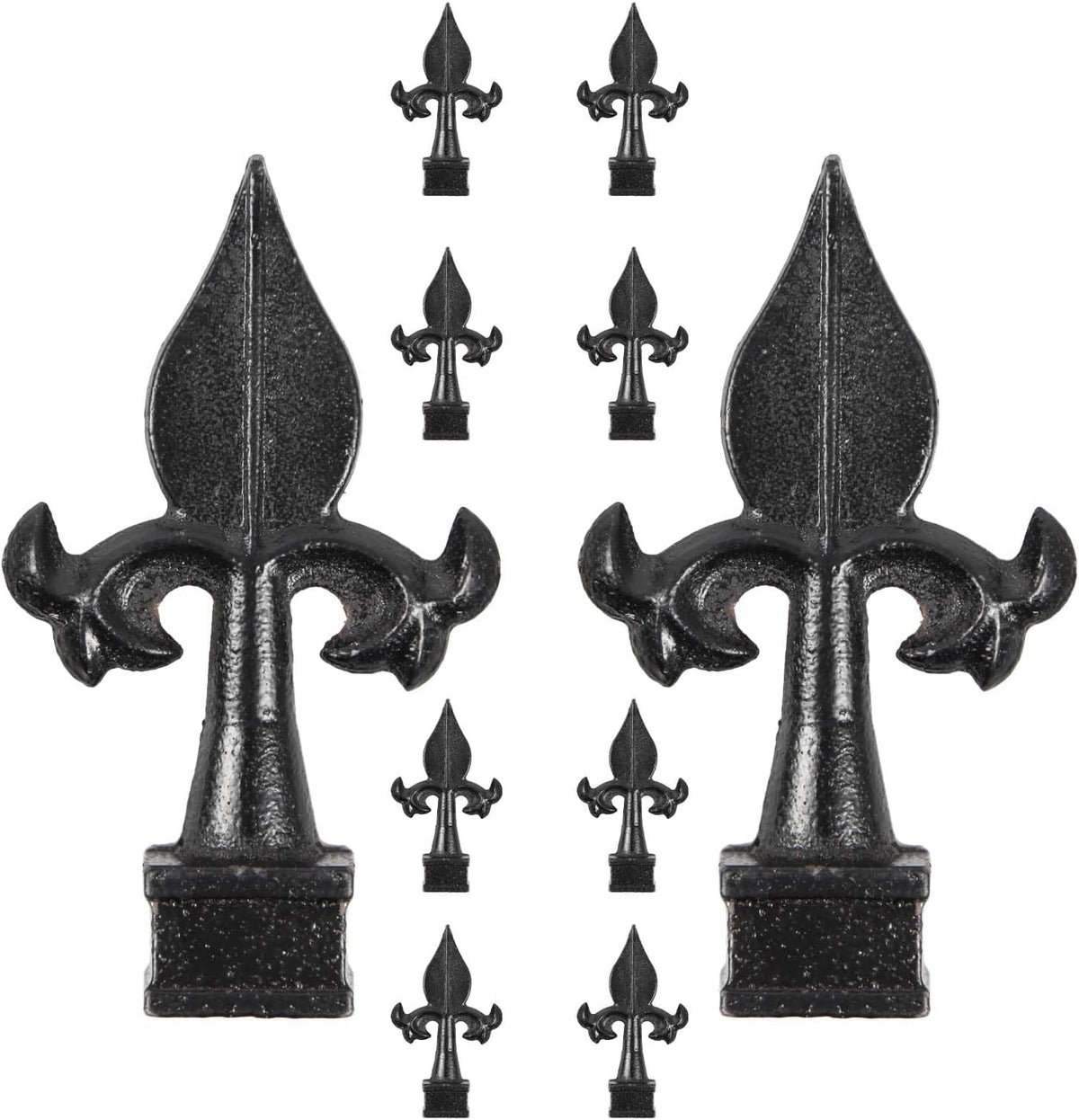 metal fleur de lis fence topper fits 3/4", main product view