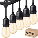 svater outdoor string lights 50 ft outside led, main product view