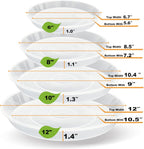 LWALRS 20 Pack Plant Saucer Tray (6 8 10 12 inch), Plant Saucers for Indoors Outdoor, Plastic Heavy Duty Drainage Drip Water Trays for Planter Pots Flower, Clear Pot Saucers Trays for Plants