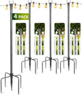 string light poles for outside, 4 pack 10, main product view