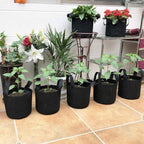 JERIA 12-Pack 30 Gallon Grow Bags, 300G Thickened Nonwoven Garden Pots,Heavy Duty Fabric Pots with Reinforced Handles