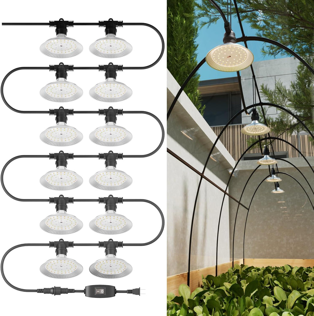 outdoor led grow light, waterproof string plant growing, view 9