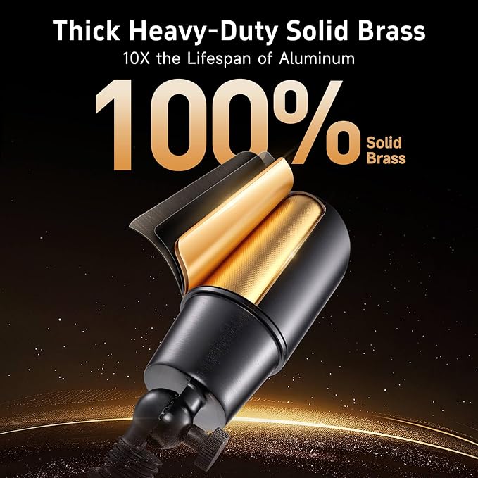 Gardenreet Landscape Spotlights Low Voltage - Brass Outdoor Uplight LED 12V, Wired Spot Lights IP65 Waterproof, Black for Exterior Garden Yard Tree House with 5W 2700K Warm White MR16 Bulb