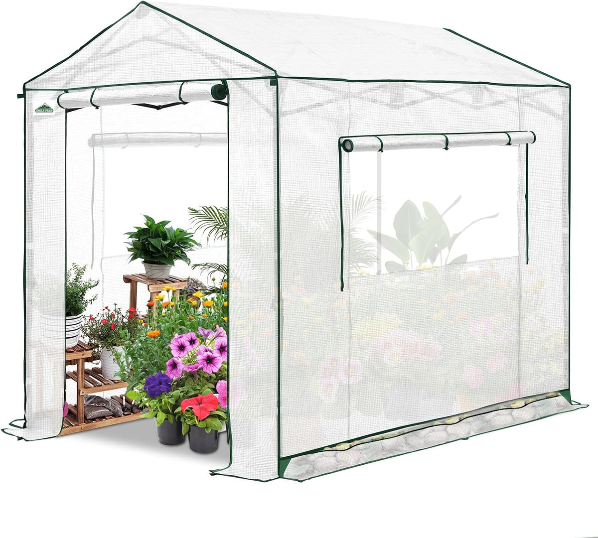 eagle peak 8x6 pop up walk in greenhouse, main product view