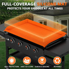 36" Silicone Griddle Cover - Full Protection Grill Topper Mat | Food-grade, Oil and Waterproof, All Year Round, 450°F Heat Resistant, Easy to Clean, Outdoor Griddle Accessories