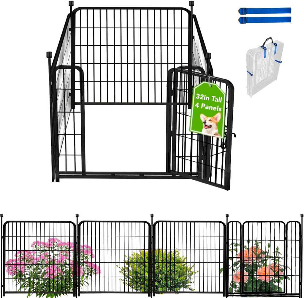 adavin 32 in(h) garden fences and borders,1 gate+3, main product view
