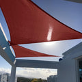 SUNNY GUARD Custom Size 20'x22'x29.7' Triangle Terra Red UV Block Sunshade for Backyard Yard Deck Patio Garden Outdoor Activities and Facility(Customized)