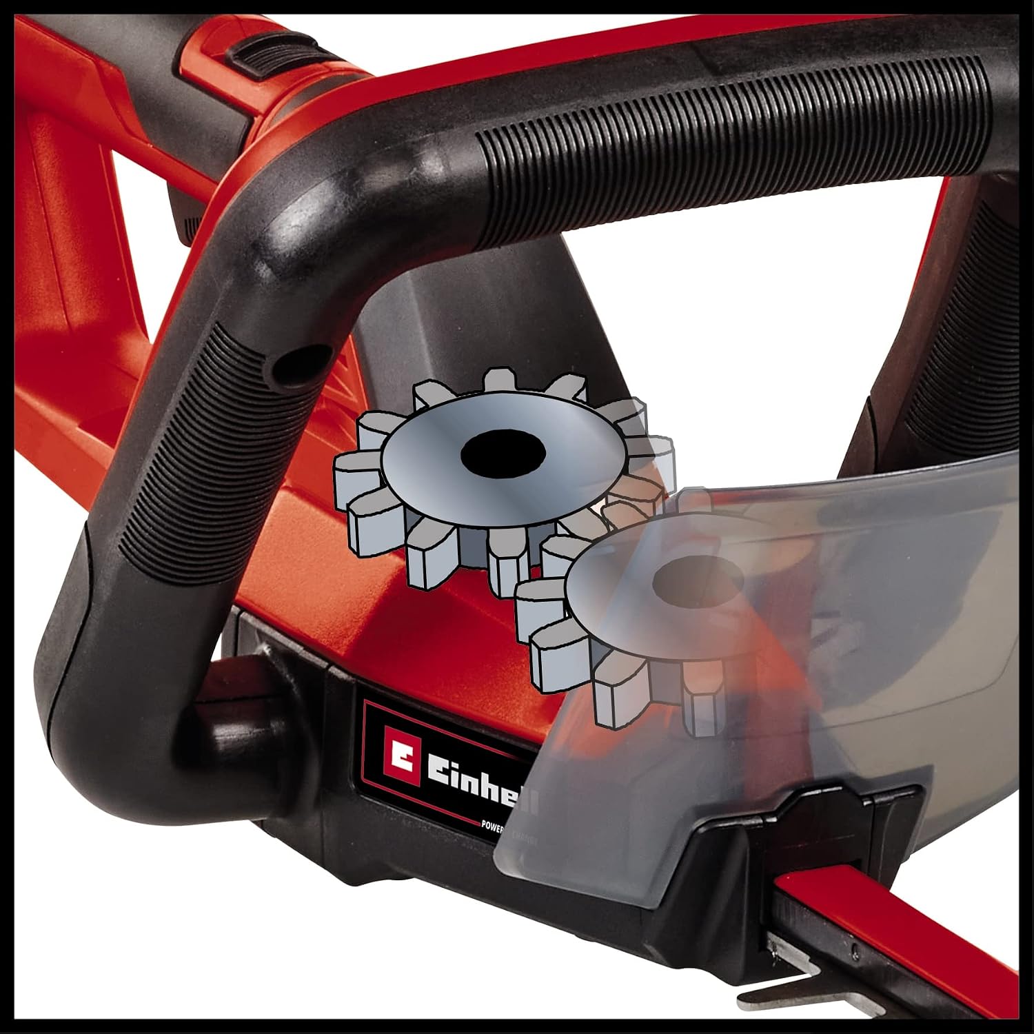 Einhell GC-CH 18/50 Li Solo Cordless Hedge Trimmer | PXC | 18 V | Metal Gear | Aluminium Knife Cover | Quiver | Without Battery