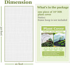 plant covers freeze protection 10x30ft floating row cover, close-up detail
