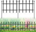decorative metal garden fence 11" x 6', small, main product view