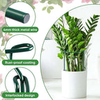 16 Pack 32 or 16 inch Adjustable Plant Support Stakes, Heavy-Duty Half Round Peony Support, Garden Plant Stakes Cage for Outdoor Plants, Peony, Tomato, Hydrangea, (16In Support +16In Extension Tubes)