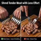 Meat Claws for Shredding, Bear Claws Meat Shredder, Stainless Steel Meat Shredder Claws for Pulled Pork, Chicken, Brisket, Turkey and Roasts, BBQ Smoker Grill Accessories, 2 Pack