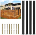 45" aluminium privacy fence line post, 4 pack, main product view