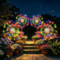 solar garden lights outdoor decorative, 4pack 120 led, main product view