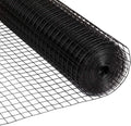 Fencer Wire 1.5-Inch x 1.5-Inch Grid Hardware Cloth, 16 Gauge Black Vinyl Coated Welded Wire Mesh for Home and Garden, Great for Home Improvement and Home Guard Project