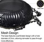 Platform Bird Feeder，11 inch Large Metal Hanging Tray Bird Feeders for Outside 1pack