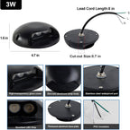 3w outdoor deck lights, 3000k led landscape step shown in use