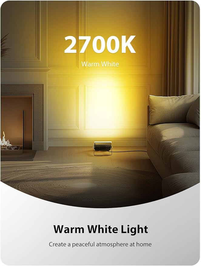 Onforu 2 Pack LED RGBW Flood Lights Outdoor 70W, 2700K Warm White Dimmable Million Color Changing Floodlight Waterproof with Remote, DIY Stage Lights Uplighting Indoor for Party