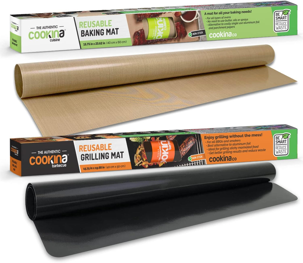 Cookina Barbecue & Cuisine Non-Stick Grilling and Cooking Sheet Combo Pack
