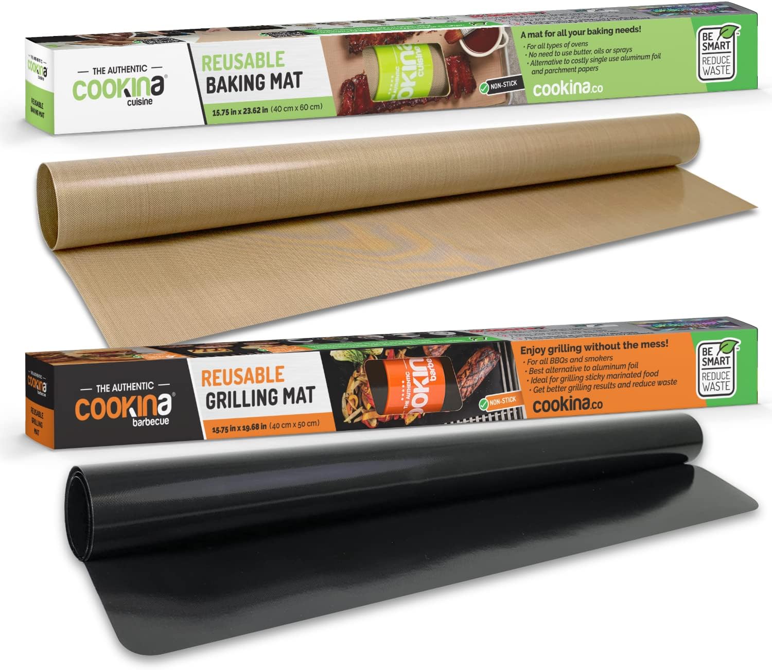 Cookina Barbecue & Cuisine Non-Stick Grilling and Cooking Sheet Combo Pack