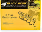 black boar atv utv s-tine cultivator implement, 6, side view