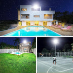 400W LED Stadium Flood Light Outdoor,2400W Equivalent 50500LM 5000K Daylight White Super Bright FloodLight with Plug,85-277V IP66 Waterproof Commercial Lighting for Sports Fields,Counts,Arena