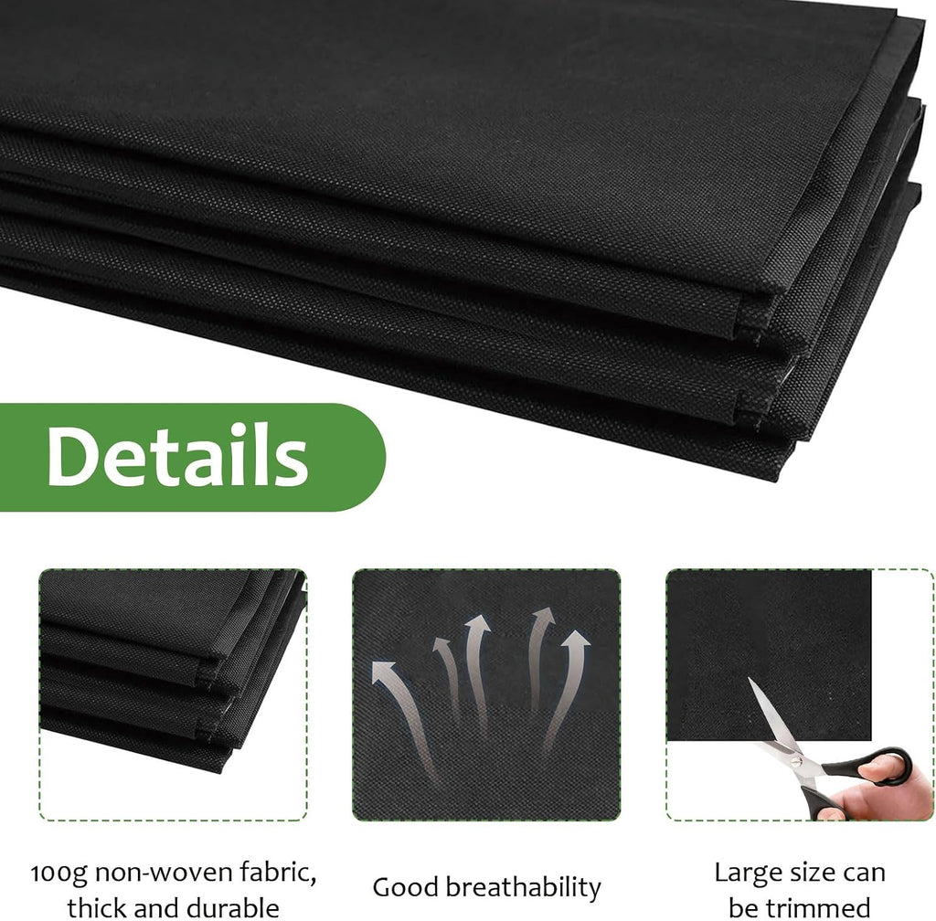 Qivine Raised Garden Bed Liner, Waterproof Raised Flower Bed Planter Liner, 5Ft x 9Ft Rectangle Grow Bags with Breathable and Reusable for Yard, Vegetables, Patios, Decking
